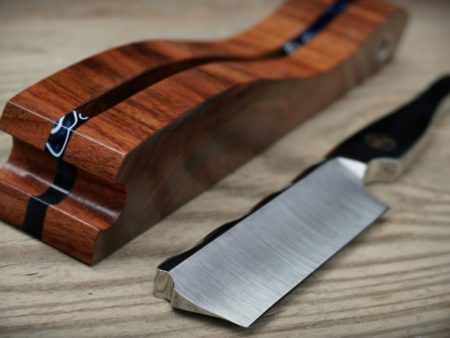 Rasiermesser feststehend mit Auflage aus Santos Palisander