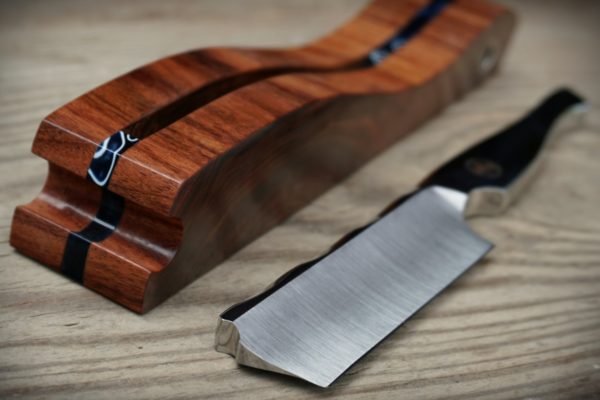 Rasiermesser feststehend mit Auflage aus Santos Palisander