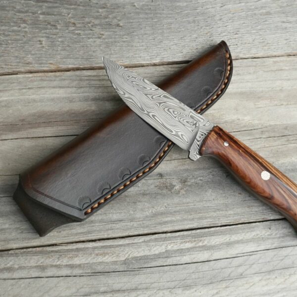 Jagdmesser kompakt Damast Thor – Bild 6