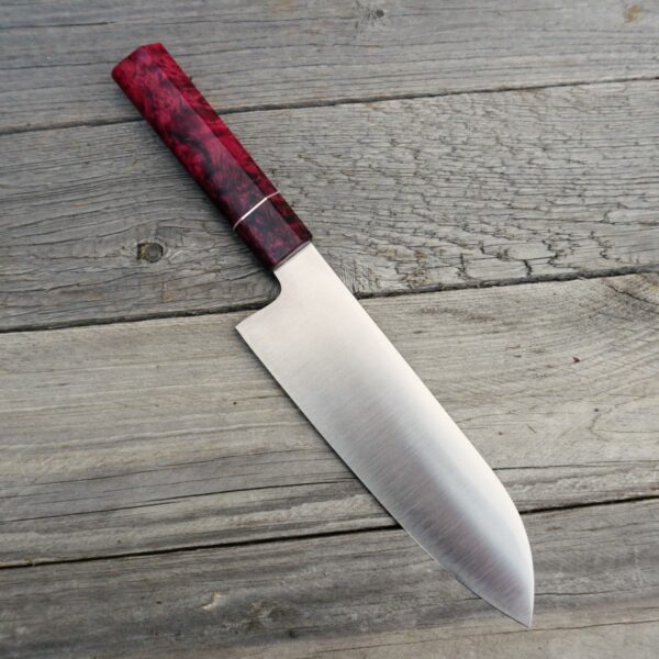 Küchenmesser Santoku 180 Maserbirke – Bild 2