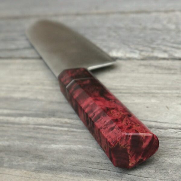 Küchenmesser Santoku 180 Maserbirke – Bild 6