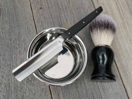 Rasiermesser Kamisori mit Ebenholz-Griff