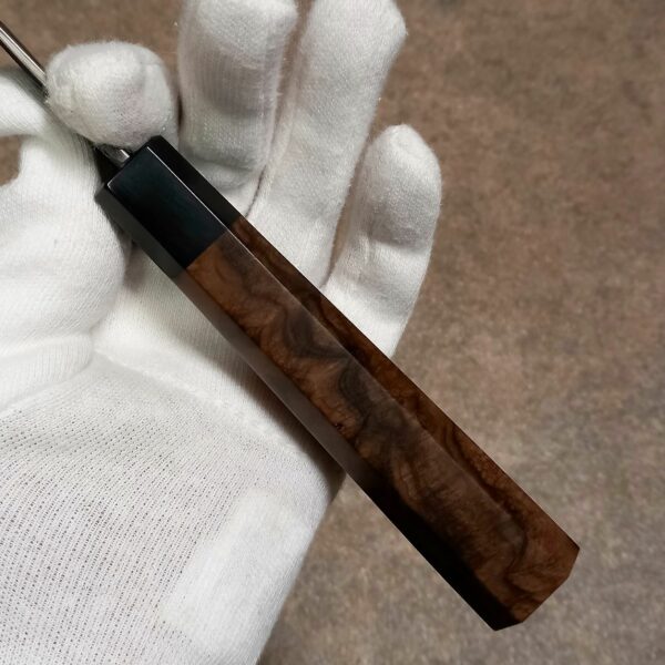 Küchenmesser Santoku 180 Walnuss-Maser – Bild 3