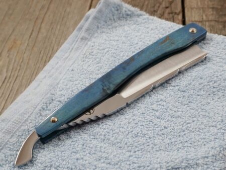 Rasiermesser 5/8'' mit Heft aus Maserbirke