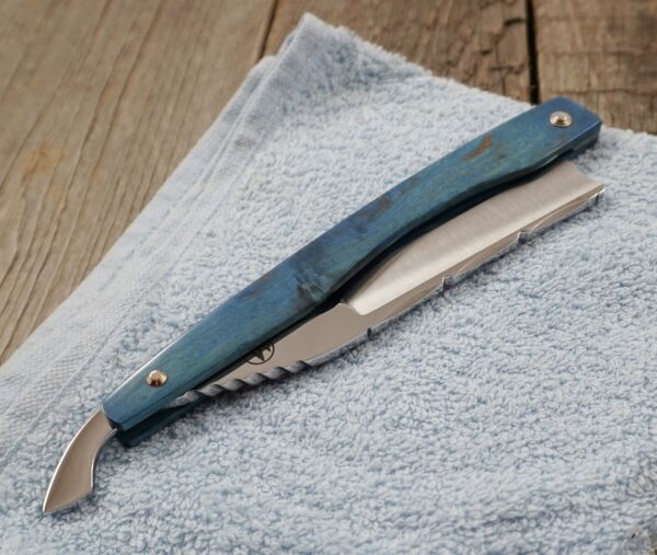 Rasiermesser 5/8'' mit Heft aus Maserbirke