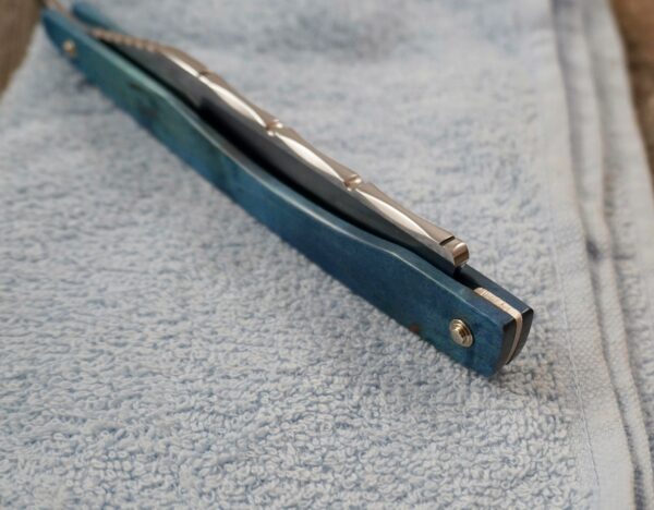 Rasiermesser 5/8'' mit Heft aus Maserbirke – Bild 5